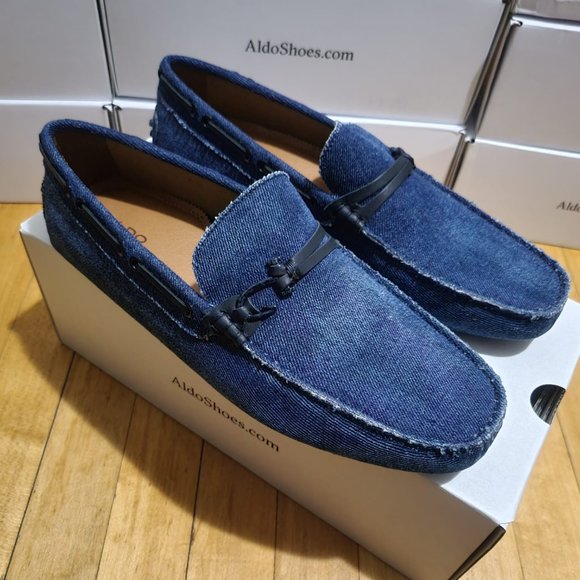 Aldo Shoes Aldo Mens Roxbury In Navy Textile Driving Shoes Poshmark